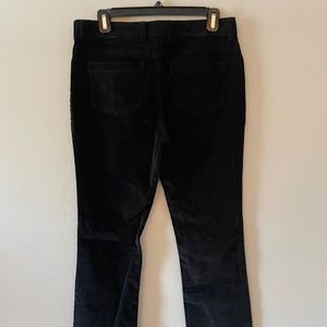 Clara Kent Corduroy Pants - Straight, Black, Size 6